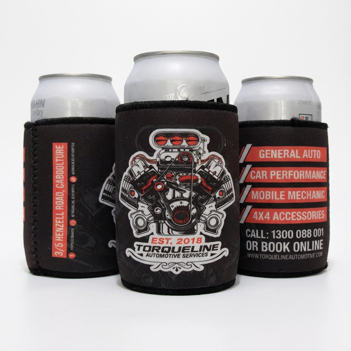 Official Torqueline Automotive Stubby Holder Can Cooler